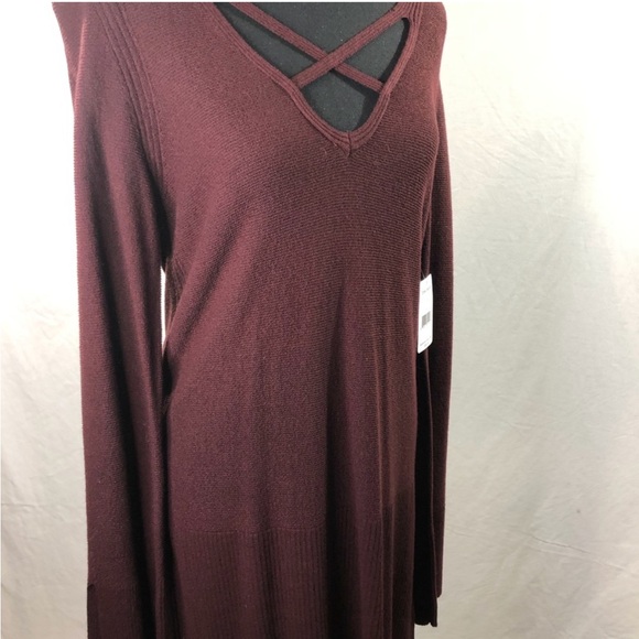 Free People Tops - Free People Knit Tunic NWT Burgundy